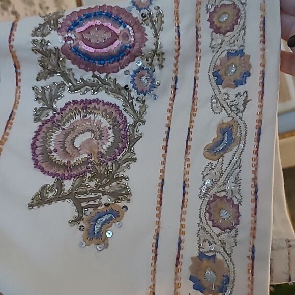 Aratta Juliette Embellished French Terry  Kimono Jacket - OS - NWT in Ivory - Picture 4 of 7